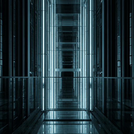 Elevator shaft backdrop